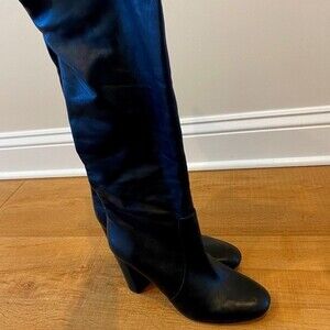 Franco Sarto Black Knee High Slouch Boot